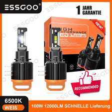 Paar H15 Tagfahrlicht Fernlicht Auto Wei LED Scheinwerfer 1:1 Xenon Halogen DE
