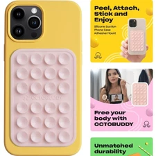 OCTOBUDDY Classic - Silicone Suction Phone Case Adhesive Mount -