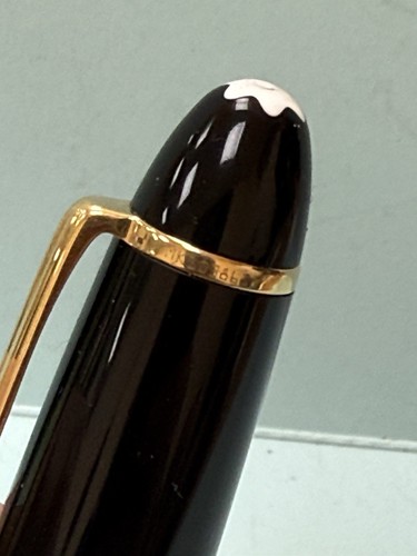 Authentic MONTBLANC Meisterstuck 146 Gold Trims Black Risen Fountain pen R15 - Picture 16 of 21