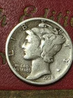 "BUY IT NOW"  1938-P Mercury SILVER Dime  VG+  actual coin shown  " BUY IT NOW"