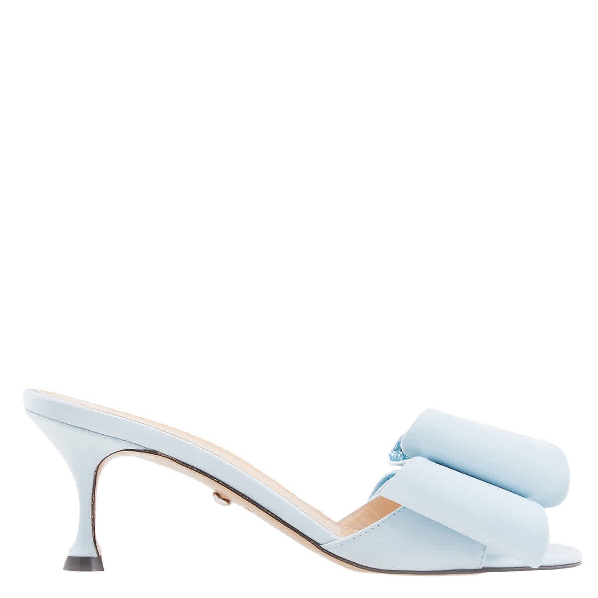 Mach & Mach Satin Double Bow Mule, Brand Size 35 ( US Size 5 )