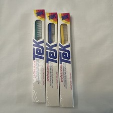 Lot Of 3 Vintage Tek Toothbrushes From The 1970s