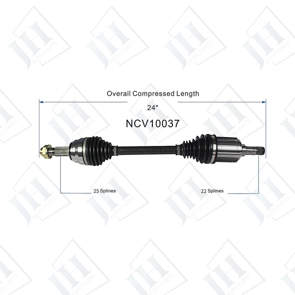 OE Front Left Driver CV Axle Shaft For 12-18 Chevrolet Sonic L4 1.8L FWD Manual - Image 2 of 4