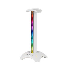 Gaming RGB Headset Hanger Holder 2 USB Ports Headphone Desk Stand Universal Hang