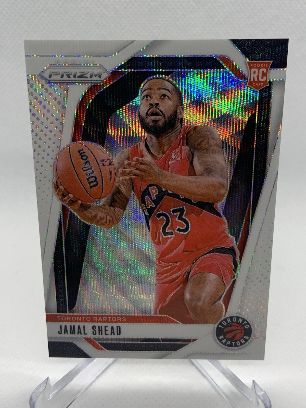 Jamal Shead 2024-25 Panini Prizm Rookie #241 White Wave Prizm RC SP 37/38