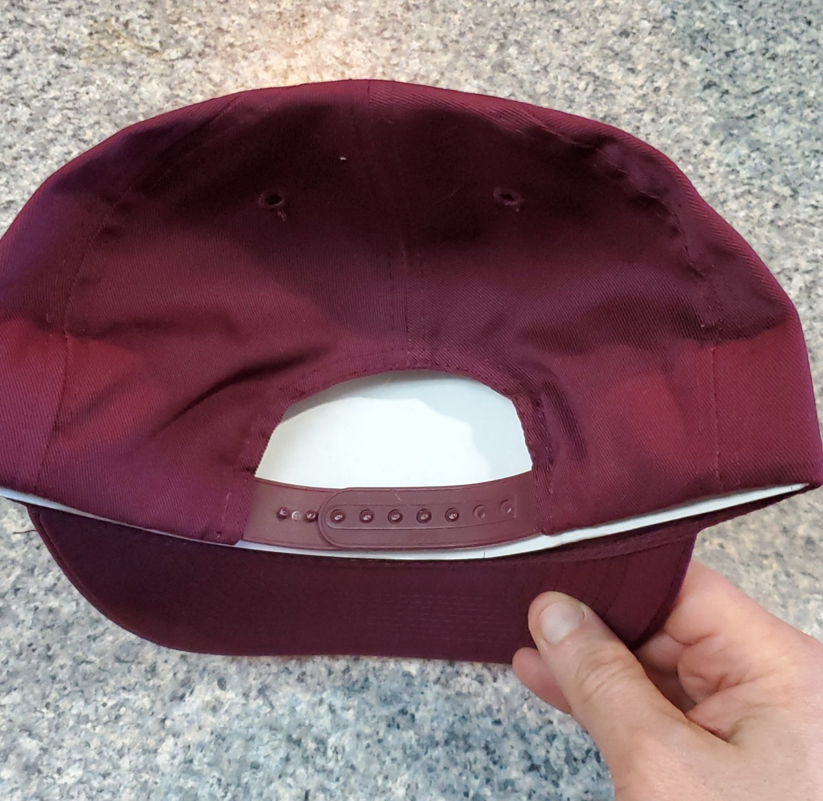 Solid Plain Maroon Baseball Cap Trucker  Camo Bla… - image 3