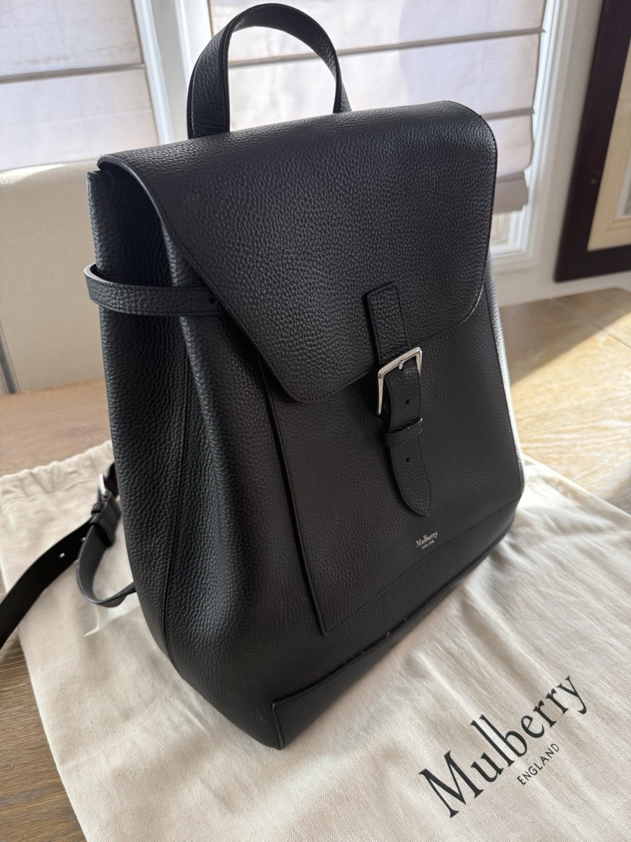 MULBERRY Chiltern Gorgeous Black Leather Backpack | eBay