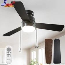 Ceiling Fans with Lights 42 Inch Low Profile Ceiling Fan with Pull Chain NEW
