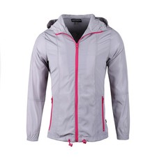 Women's Lightweight Water-Resistant Windbreaker, Packable Outdoor Hoodie Jacket