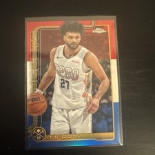 2025 Topps Chrome NBA Red, White, & Blue Refractor #55 Jamal Murray - Nuggets