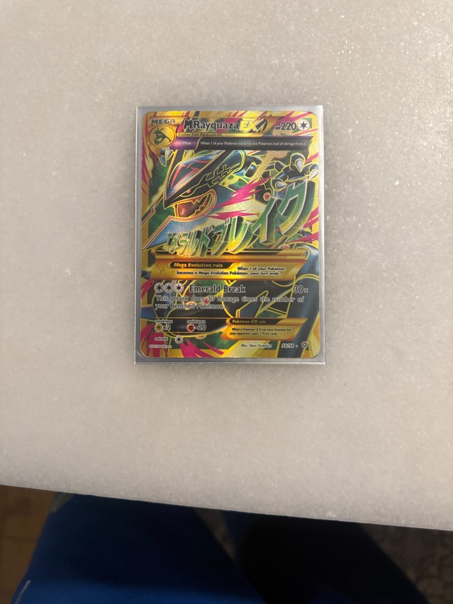 M Rayquaza EX (Shiny Full Art) 98/98 XY - Ancient Origins Holo