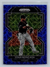 2022 Panini Prizm #32 Yoan Moncada Blue Velocity Prizm