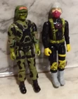 2 Vntg Hasbro ARAH GI Joe Figures - 1988 HIT and RUN & 1989 PYTHON OFFICER