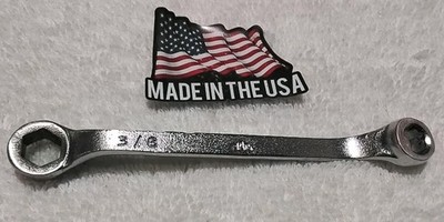 MAC TOOLS  S-8 C-4 5/16''×3/8'' 6PT BOX ENDED DOUBLE ENDED OFFSET WRENCH ''VINTAGE