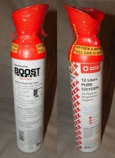 2 Cans - Boost Oxygen, 12 Liter XLarge, 98%, American Red Cross label - sealed