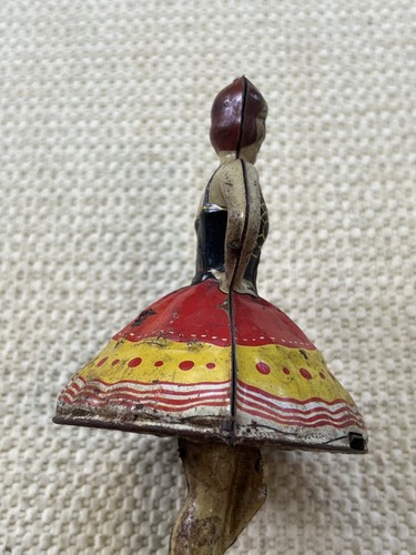 MARX Ballerina TIN TOP Key 1930 Marked Antique Toy - Picture 6 of 8