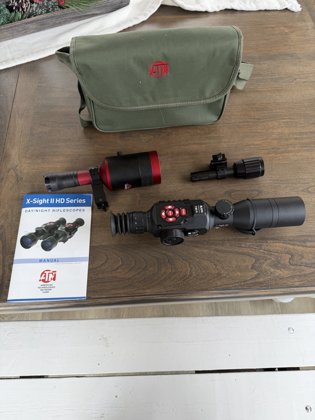 Rifle Scope Kit W/ Case, Mount,  2 Ir Illuminator