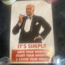 "Sigaren Maestro" Belgian cigar 11” x 17” advertising poster