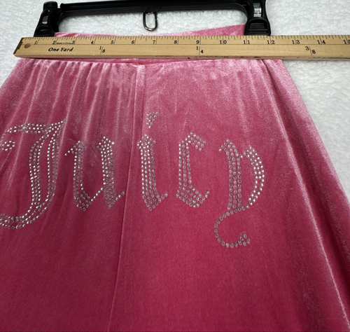 Juicy Couture Velour Tracksuit Barbie Pink Cropped Hoodie Pants 2 pc set Sm Y2K - Picture 10 of 24