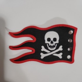 Lego Fabric Flag 8x5 Black Red Skull Flag Pirates 6289 6290 x376px4 3e