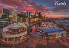 "Where's Waldo" Seattle Mariners T-Mobile Park & Seahawk Lumen Field Postcard #3