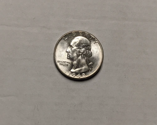 1942 Washington Quarter - Better Date, High Grade Uncirculated Silver 25¢ Coin