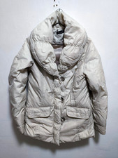 APANAGE Daunenjacke Creme-Beige Hoher dicker Kragen