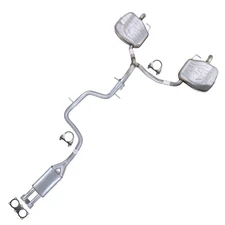 Stainless Steel Resonator w/ Pair of Muffler Kit fits: 2008-2010 Volvo V70 3.2L