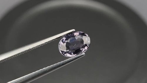 0.97Ct IF Eye-opening Perfect Oval 6.9x5.4mm 100% Natural Purple Tanzania Spinel - Video 1 of 1