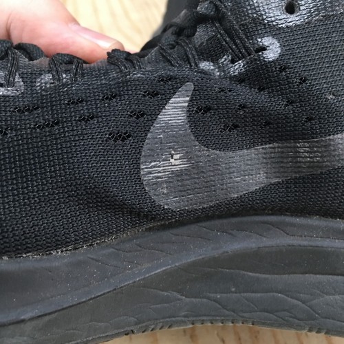 Nike Shoes Womens 7 Zoom Fly Athletic Running Sneakers 897821-003 Triple Black - Picture 5 of 17
