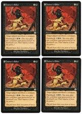 Chainer's Edict x4 4x 2002 Torment PLAYSET Black Unc Sorcery MTG SP - NM AZ1
