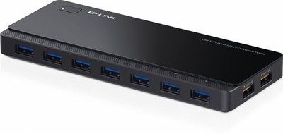 TP-LINK 7 Port USB 3.0 Hub bis zu 5 Gbit/s mit 2 Lade-Ports, Plug-and-Play - NEU
