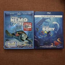 Finding Nemo / Finding Dory (Blu-ray/DVD, 2012, 3-Disc Set)