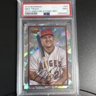 Bowman 2019 Mike Trout B30-MT 30th Ann Chrome Atomic /150 facsimile PSA 9