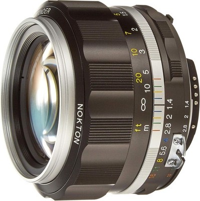 Voigtlander Nokton 58mm F1.4 SL II S Ai-S Lens Silver Rim Lens for Nikon F Mount