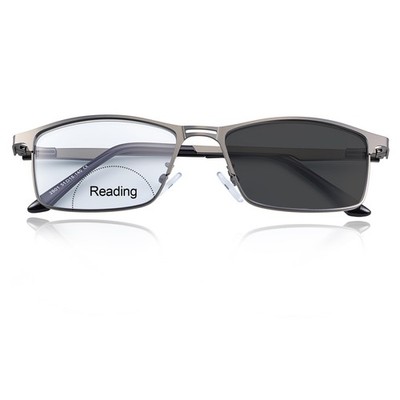 YIMI Photochromic Bifocal Reading Glasses UV Outdoor Sunglasses Black 