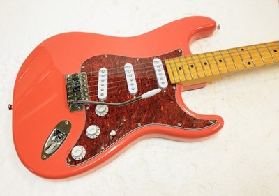 Fender STRATOCASTER Customized & Upgraded FIESTA RED Squier Strat ST *LOOK HERE!