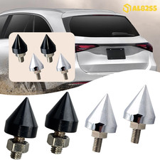 Set 4 Universal Chromeblack License Plate Bullet Shaped Fasteners Bolts Screw Set 4 Universal Chromeblack License Plate Bullet Shaped Fasteners Bolts Screw
