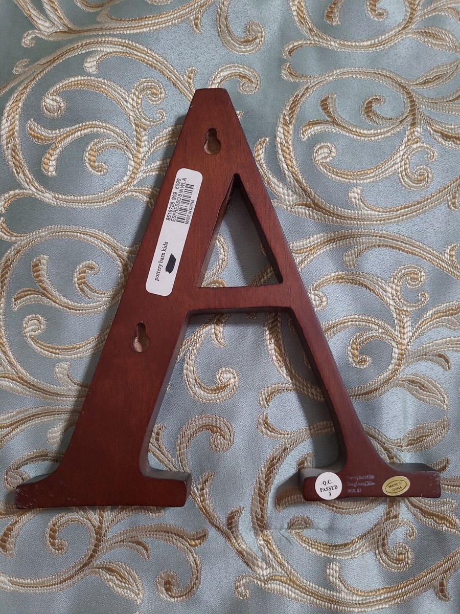 Pottery Barn Kids Wood Letter “A” 8 inch Espresso | eBay