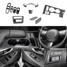 10x ABS Carbon Pattern Full Interior SET Cover Trim For Hyundai SONATA 2024 2025