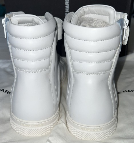 PIERRE HARDY Men's White Blue High Top Sneakers Zipper 46 13 NWB $595 - Picture 6 of 22