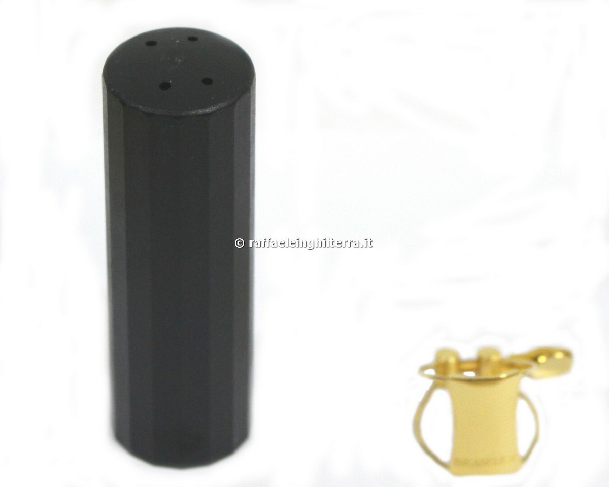 Legatura Per Sax Tenore Brancher Nera Placcata Metallo - Modello #3 TMB