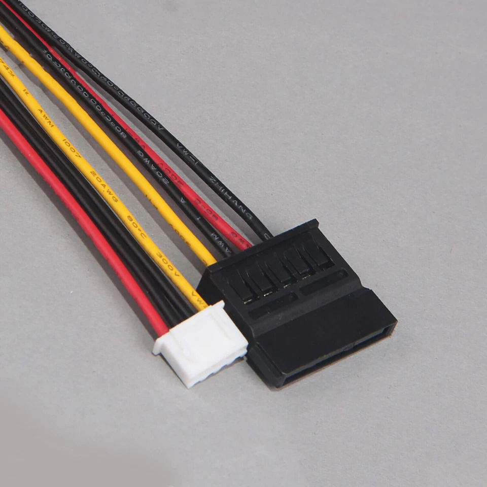 SATA 15 Pin Female to 4 Pin Floppy FDD Female Jack Power Connector Cable 30cm - Image 4 of 4