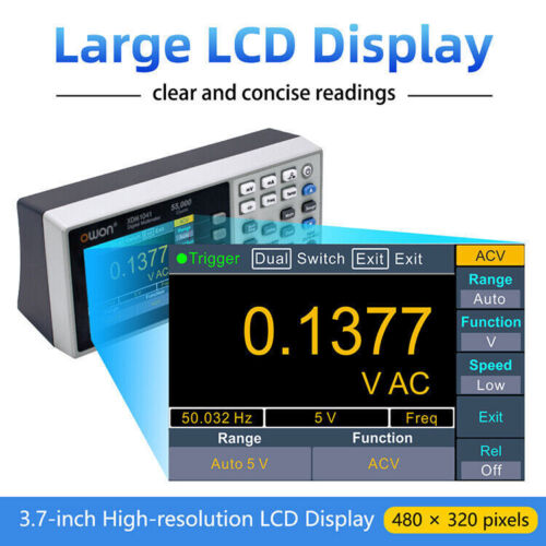 OWON 4 1/2 digits XDM1041 Bench-type Digital Multimeter 55000 Counts True RMS - Picture 4 of 8