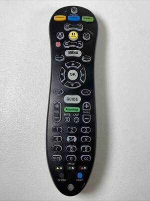 Replacement AT&T U-Verse S30-S1B , S1A Remote Control Backlit Black