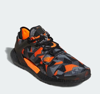 Adidas Alphatorsion Boost Men Shoes, Black/Signal Orange/Grey Six