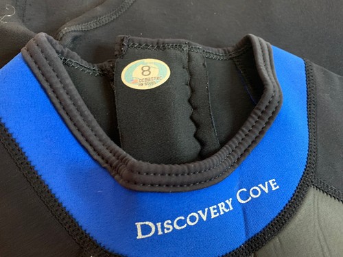 Discovery Cove Ocean Tec Black Wetsuit Unisex Women’s Adult Size 8 Zipper - Picture 3 of 8