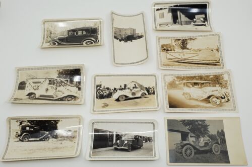 Lote de 10 fotografías vintage de autos clásicos estadounidenses de 1920 a 1930 - Imagen 1 de 7