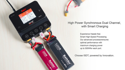 ISDT P30 SMART CHARGER 2チャネル P30 1000W x 2/30A x 2 Dual Channel Bluetooth Lipo Battery