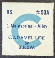OEM NOS Bulova Caravelle Cal. RS Watch Mainspring - Alloy Part 53A